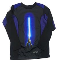 Čierno-modré športové funkčné tričko so světelným mečem - Star Wars zn. Sondico