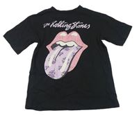 Černé tričko - Rolling Stones H&M