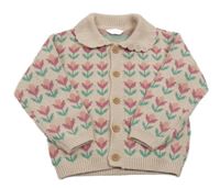 Ružový prepínaci kvetovaný sveter Primark