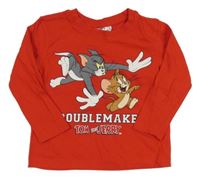 Červené triko s Tomem a Jerrym