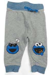 Sivo-modré tepláky s príšerkou H&M