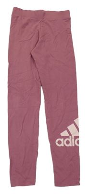 Růžové legíny s logem Adidas