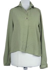 Dámska světlekhaki crop blúzka Primark