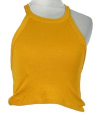 Dámský hořčicový crop top Zara 
