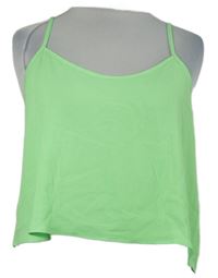 Dámsky svetlozelený crop top Topshop