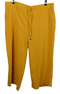 Dámské okrové culottes kalhoty Papaya 