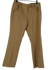 Dámské pískové zvonové kalhoty Next 