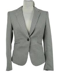 Nové - Dámské černo-šedé vzorované sako H&M