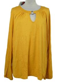 Nové - Dámska okrová blúzka Peacocks