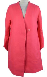 Dámský zářivě růžový sakový kabát Zara 