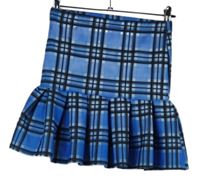 Dámska modro-čierna kockovaná sukňa Boohoo