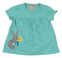 Tyrkysové tričko s králikom frugt