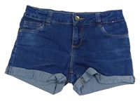 Modré rifľové kraťasy Denim Co.
