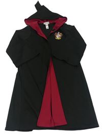Kostým- Černo-vínový plášť s kapucí - Harry Potter
