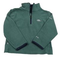 Khaki fleecová funkčná mikina s logom Trespass