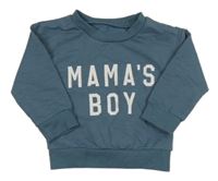 Tmavomodrá ľahká mikina s nápisom