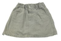 Sivá rifľová sukňa Mango