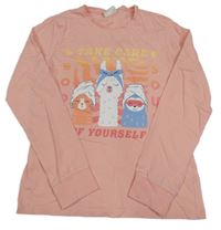 Ružové tričko s lamou C&A