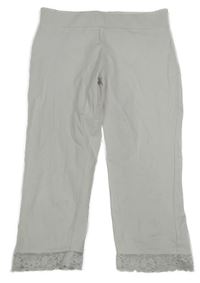 Biele capri legíny s čipkou INFINITY KIDS