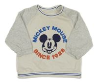 Béžovo-šedá mikina s Mickey George