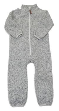 Sivo-čierny pletený overal H&M