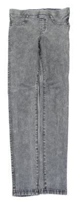 Šedé tregíny riflového vzhledu H&M