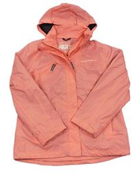 Ružová šušťáková jarná funkčná bunda s kapucňou On the peak