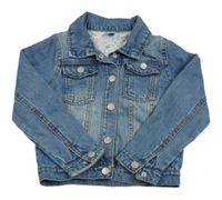 Modrá rifľová bunda TU