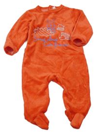 Červený sametový overal se zvířaty 