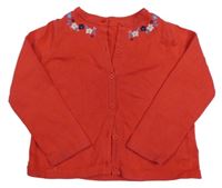 Jahodový prepínaci sveter s kvietkami Nutmeg