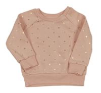 Svetloružová mikina s hviezdičkami Primark