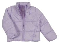 Lila šusťáková lehká zateplená bunda Primark