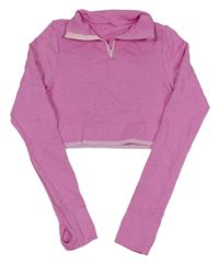 Ružové športové crop tričko Primark