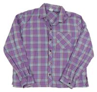 Světlemodro-fialová kockovaná blúzka zn. Next