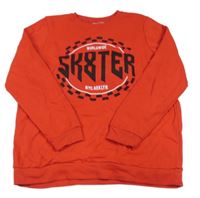 Červená mikina s nápisem Primark