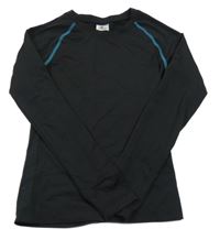 Čierne športové funkčné tričko Crane