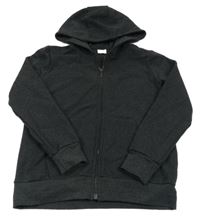 Tmavosivá prepínaci mikina s kapucňou Defacto