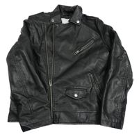 Čierny koženkový prepínaci crop krivák Zara