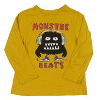 Žlué triko s příšerkou Primark