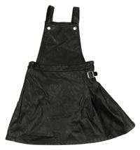 Čierna koženková na traká sukňa Primark