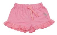 Růžové bavlněné kraťasy s plameňákem Kiki&Koko