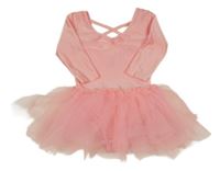 Korálové cvičební body s tylovou sukní H&M