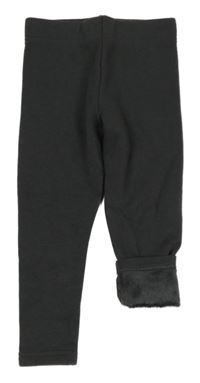 Tmavošedé zateplené legíny Primark