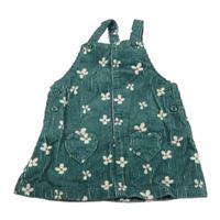 Tmavozelené menšestrové šaty s kvietkami John Lewis