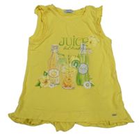 Žltá tunika s limonádou a volánikmi Mayoral