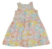 Bielo-farebné batikované šaty H&M