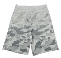 Bielo-sivé army športové kraťasy C&A