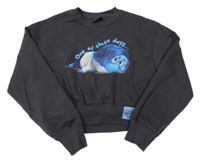 Antracitová oversize mikina V hlavě Primark