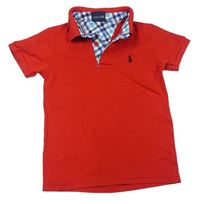 Červené polo tričko s logem Ralph Lauren