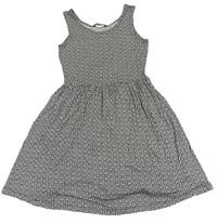 Černo-bílé vzorované šaty PRIMARK